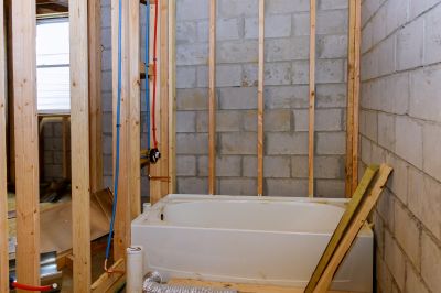 Bathtub Installation in Progress